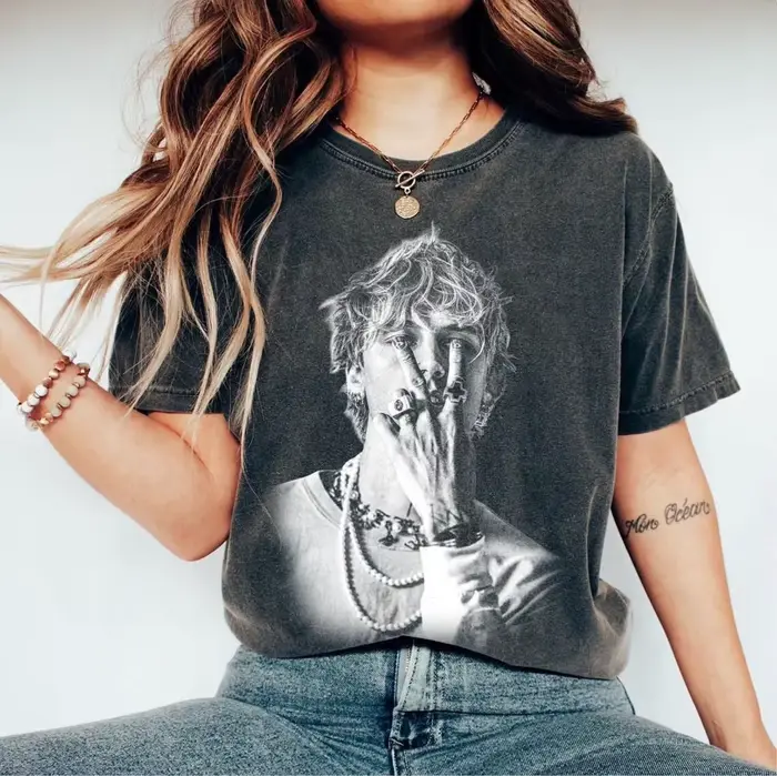 T-shirt MGK, T-shirt rétro MGK années 90, T-shirt de rappeur rétro années 90, T-shirt rétro MGK, cad