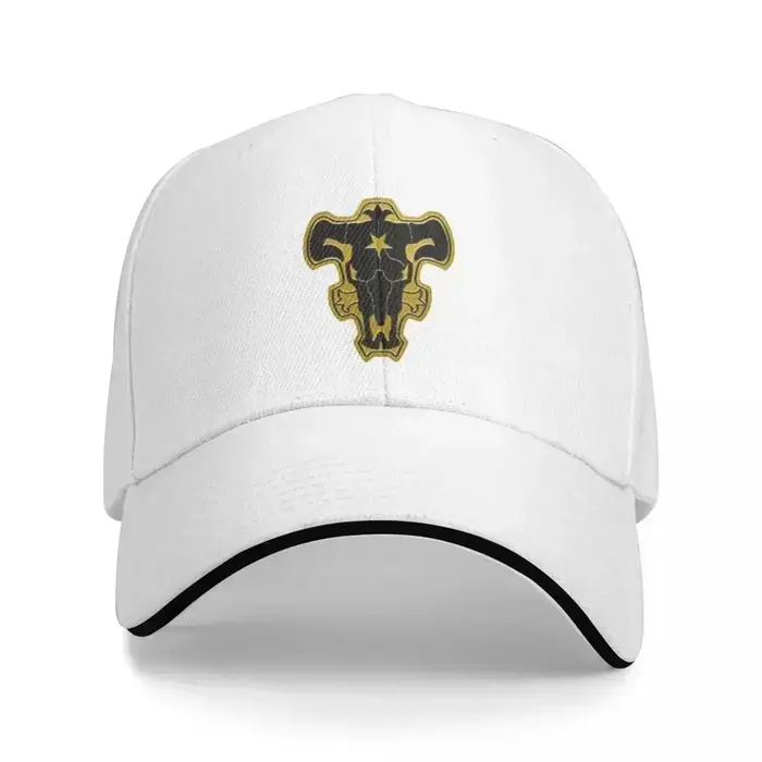 Casquette Black Clover Fanart Of Black Bulls Emblem, casquette de baseball décontractée à la mode, c