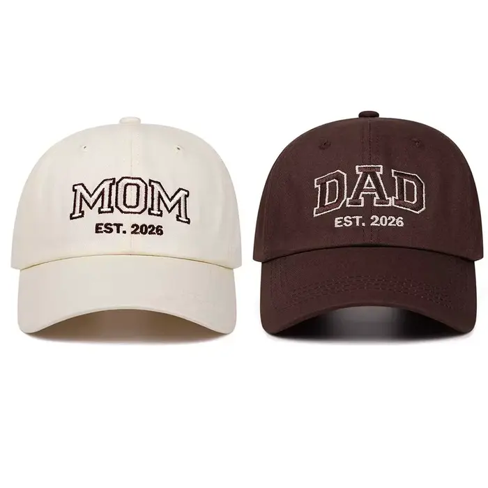 Casquettes de baseball brodées avec les lettres MOM DAD