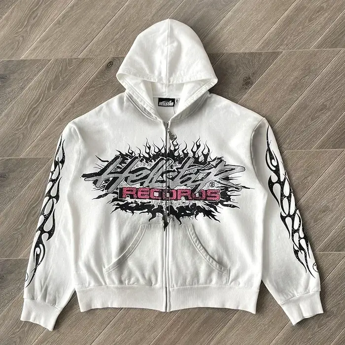 Sweat à capuche en polaire HS Flame Glitter Zip-Up Glitter