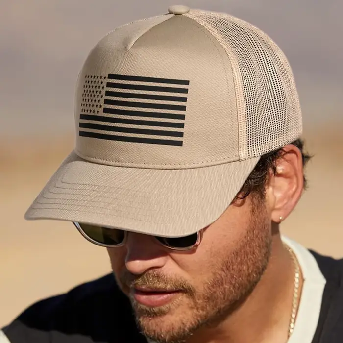 Casquette de baseball drapeau américain 2025 ‌ - Chapeau respirant en maille patriotique avec sangle arrière réglable
