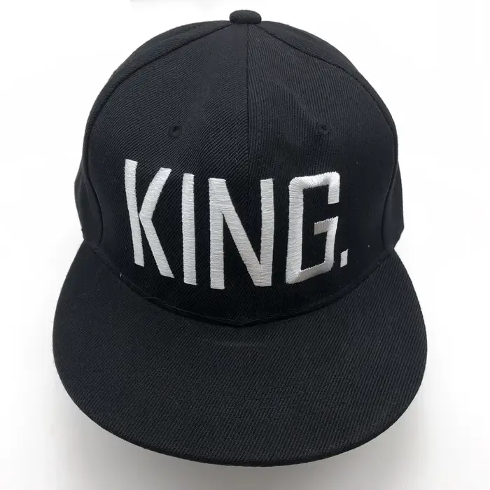 Casquette de baseball Snapback Hip Hop noire brodée QUEEN pour hommes et femmes