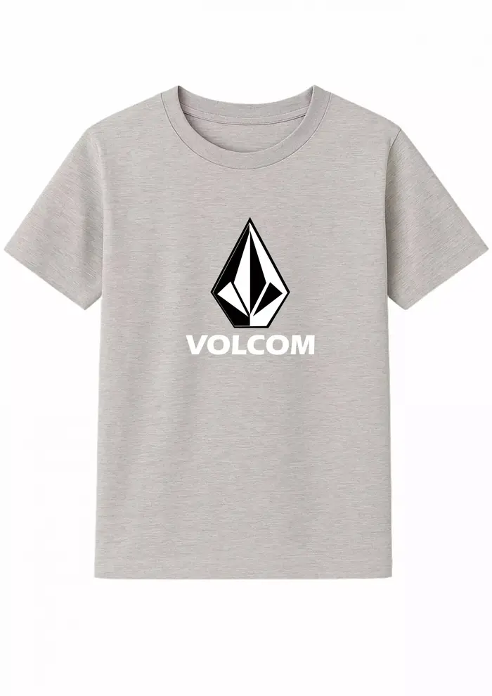 T-shirt en coton graphique Volcom, T-shirt unisexe à manches courtes pour hommes et femmes, T-shirts