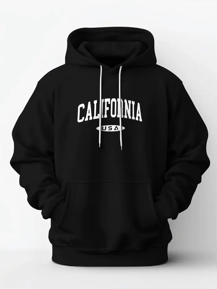 Sweat à capuche California avec poche avant