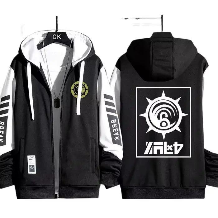 GACHIAKUTA Sweat à capuche zippé Rude Riyo Costume Casual Harajuku à manches longues pour hommes et femmes