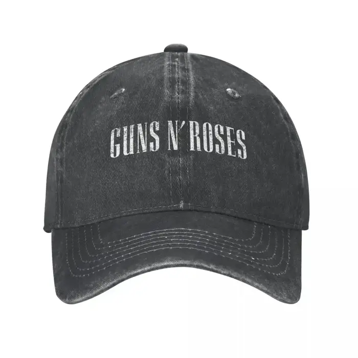 Guns N Roses Logo casquette de Baseball décontracté en détresse Denim soleil hommes femmes en plein 