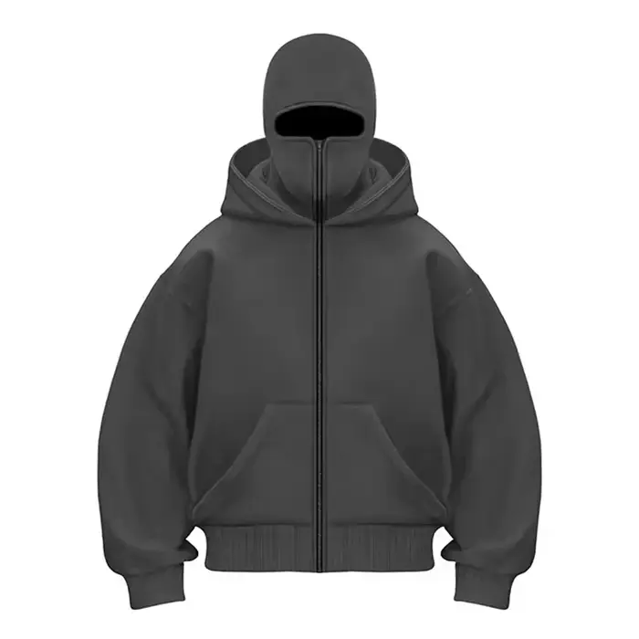 Cagoule à capuche zippée pour homme
