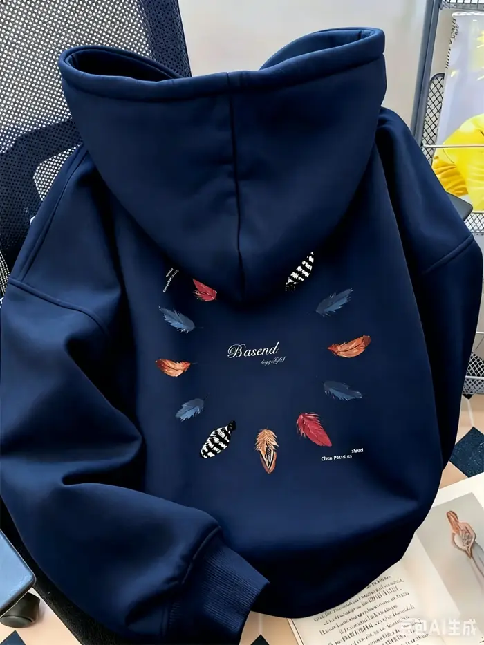 Sweat-shirt à capuche épais pour homme