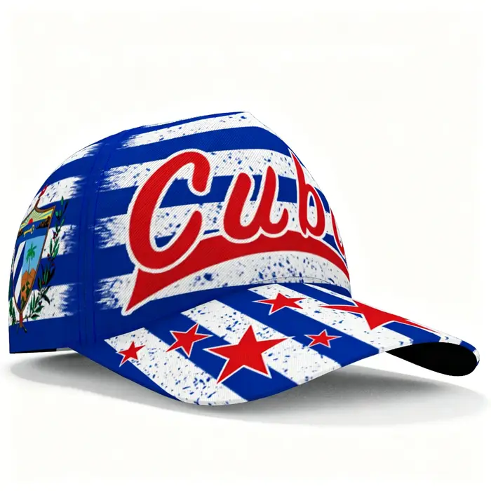 Casquette de baseball Cuba Letter Star avec drapeau national