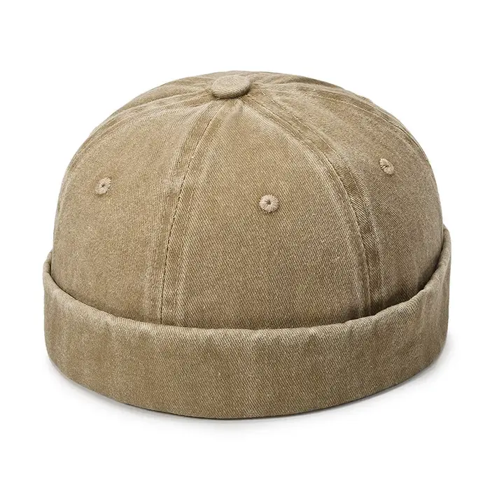 Casquette Hip-hop délavée style streetwear à visière souple - Chapeau de fermier unisexe et polyvale