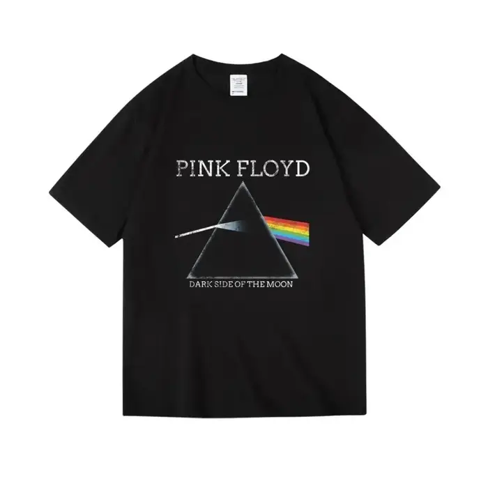 T-shirt Pink Floyd The Moon Album, vêtements Vintage pour hommes et femmes, Streetwear surdimensionn