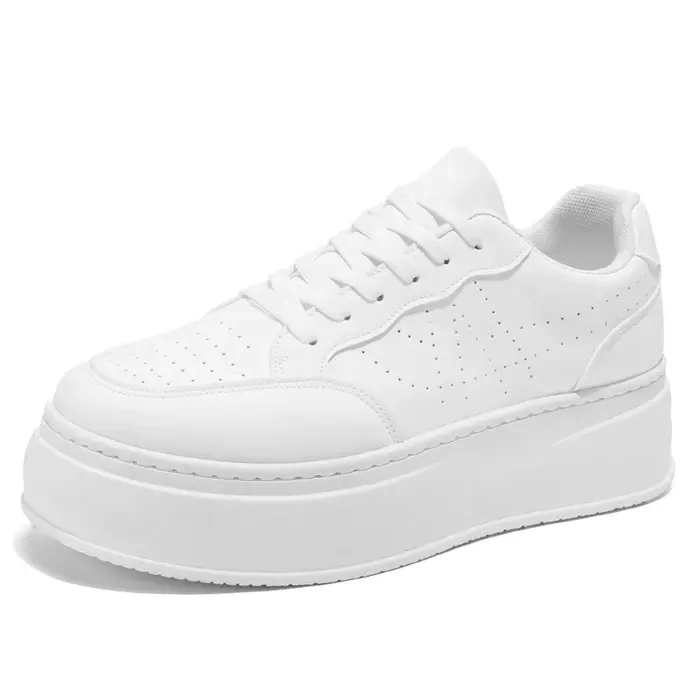 Baskets blanches pour hommes, chaussures de créateur à la mode, chaussures décontractées confortable