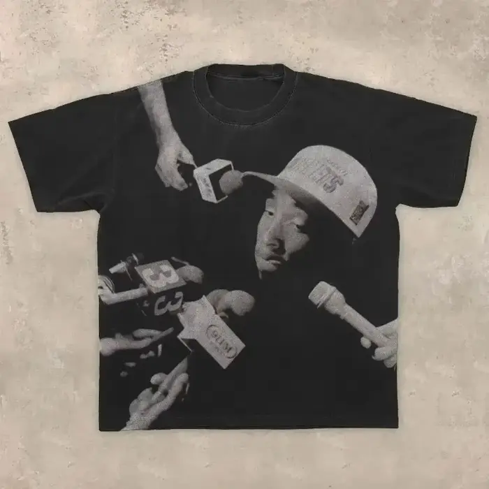 T-shirts gothiques rétro Harajuku unisexes Y2k, haut à motif de personnage hip-hop américain, T-shir