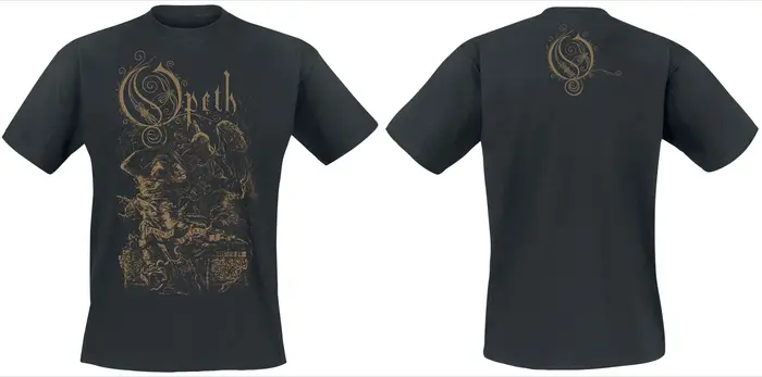 T-shirt en coton avec logo imprimé Opeth Demon of The Fall, style streetwear, unisexe, col rond, Pro