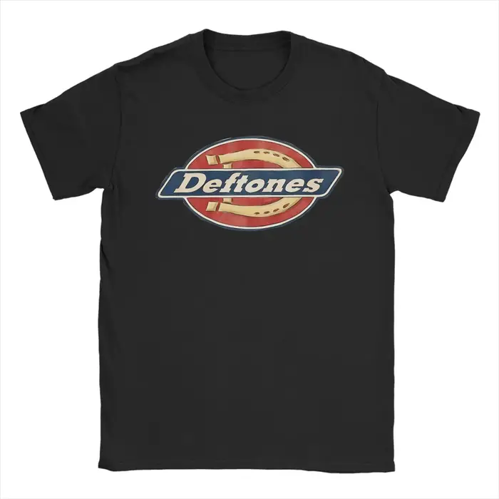 T-shirt Deftones avec dessin parodique, T-shirts Harajuku, T-shirt streetwear à manches courtes, T-s