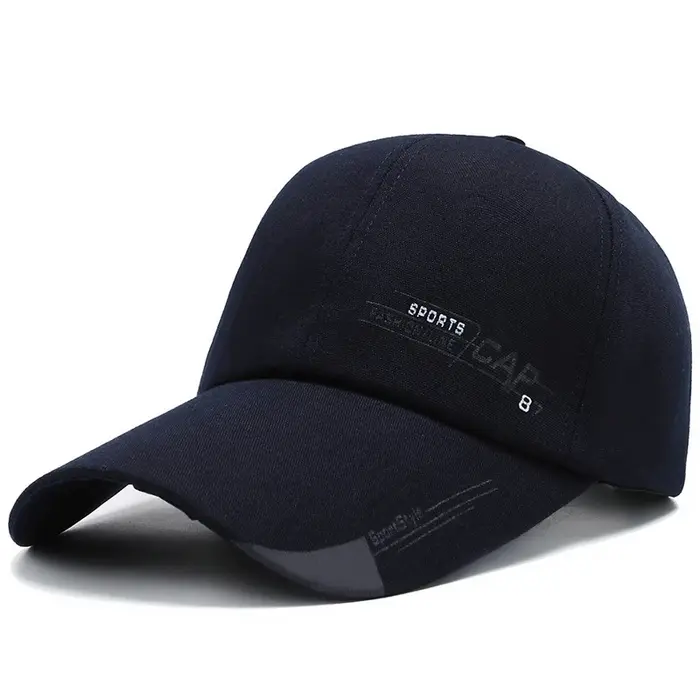 Casquette de baseball à longs bords pour hommes, toile imprimée, langue de canard simple, sports de 