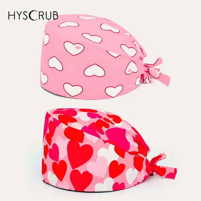 Casquette de gommage rose en forme de cœur