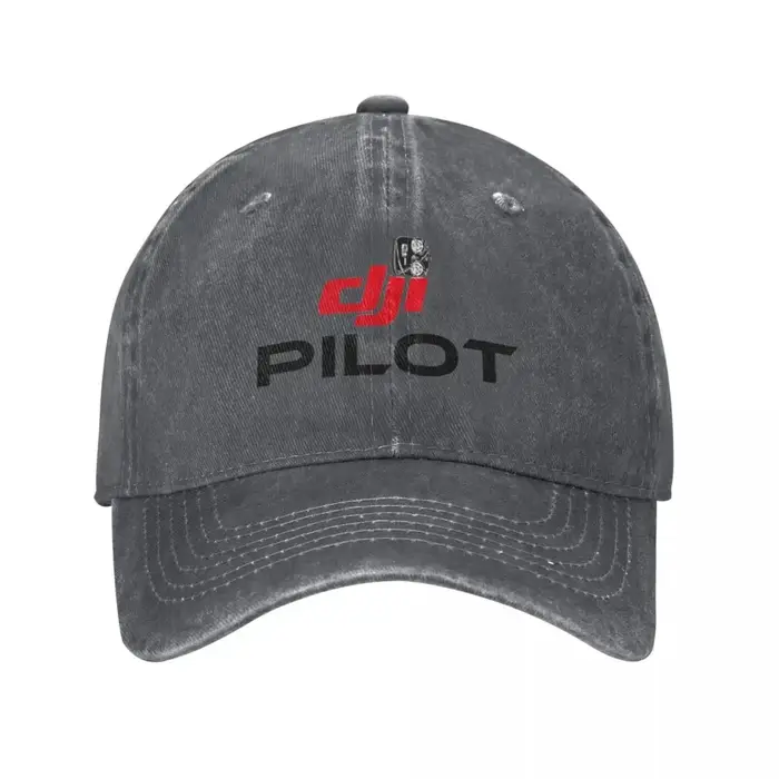15 rouge DJI Drone pilote unisexe rétro Denim lavé casquettes de Baseball pour hommes Cowboy crème s