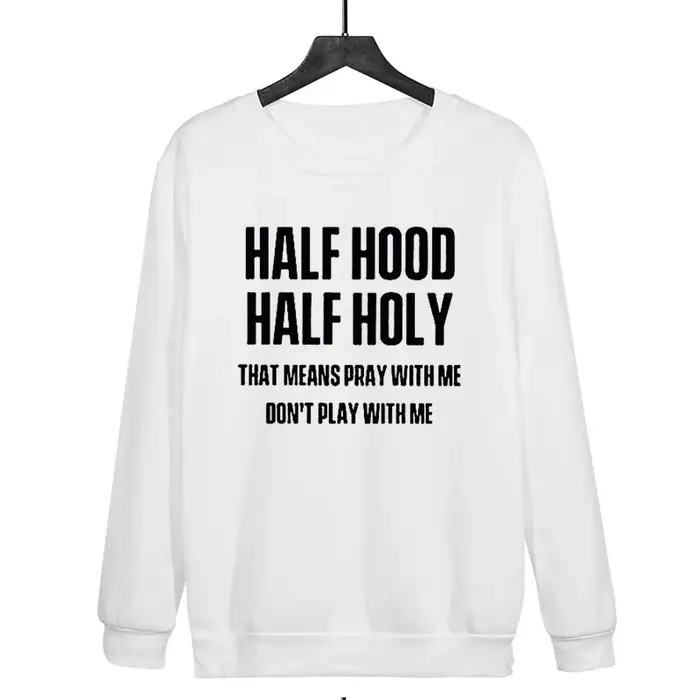 Sweat à capuche col rond pour femme