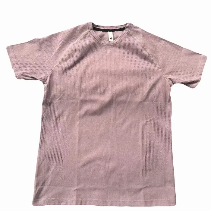 T-shirt de sport pour homme, coupe ajustée, séchage rapide, tissu compressif, avec poignets élastiqu