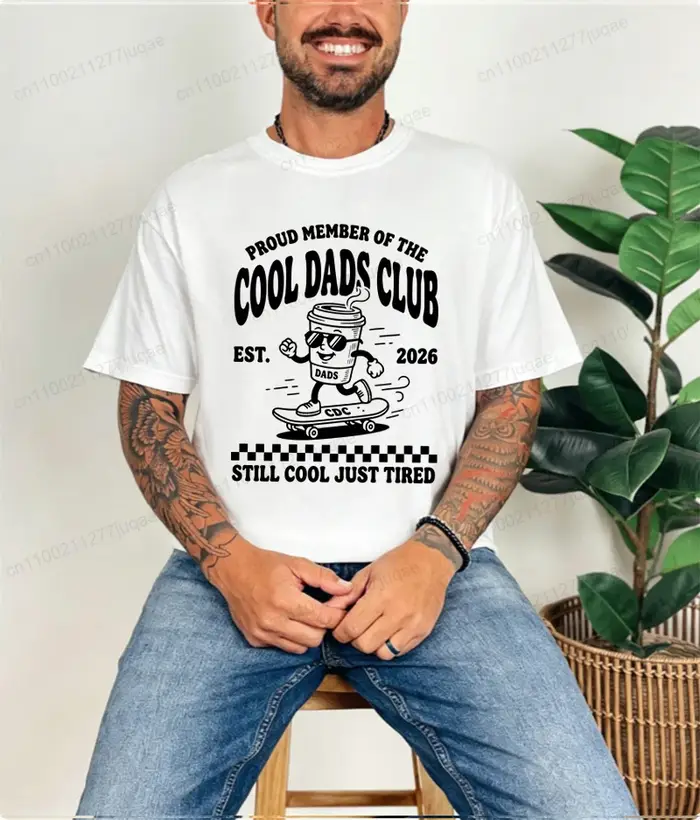 T-shirt imprimé Cool Dads Club pour hommes