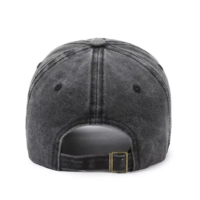 Casquette de baseball noire réglable pour femmes