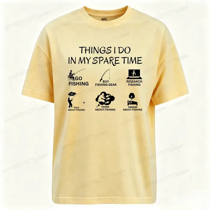 T-shirts d'été à manches courtes avec imprimé pêche amusant pour femmes et garçons