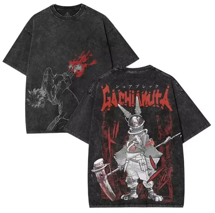 Koumura Sakonji graphique T-shirt Gachiakuta Anime Harajuku lavé T-shirt hommes femmes vêtements sur