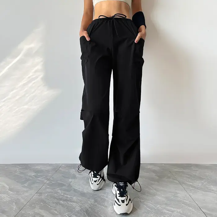 Pantalon cargo avec poche pour femme, pantalon de survêtement de sport, jogging, entraînement, fitne