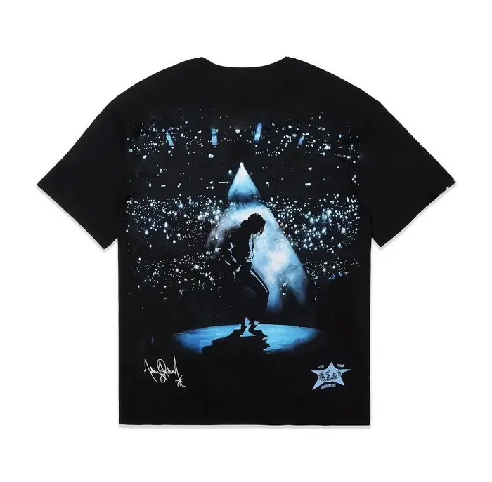 Noir ou blanc - Michael Jackson MJ nouveau t-shirt pour homme unisexe col rond 100% coton manches courtes surdimensionné Y2k tee-shirt tendance populaire