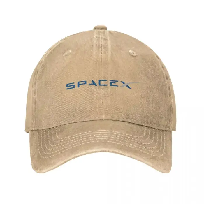 Casquette de Baseball Vintage avec Logo de SpaceX Space X, Elon Musk, DistMurcia, Délavée, Falcon, R