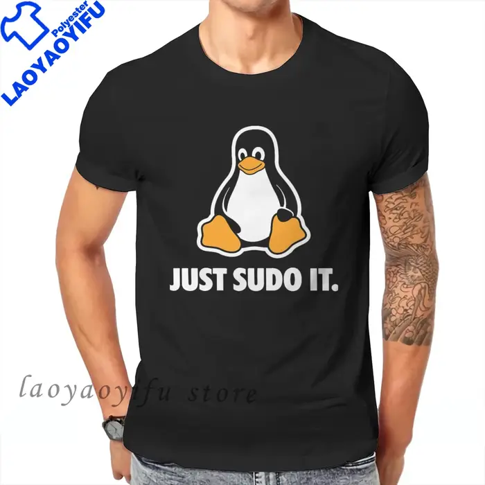 T-shirt drôle pour hommes S-5XL, motif Tux le pingouin du système d'exploitation Linux, style vêteme