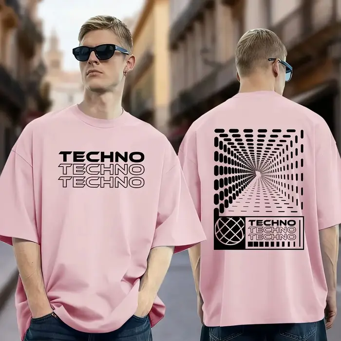 T-shirt minimaliste en coton 100% pour hommes