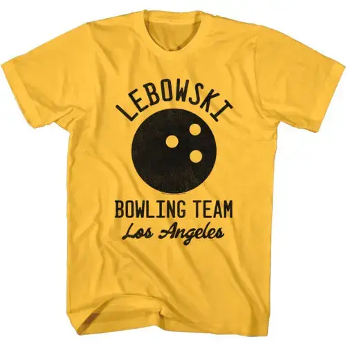 Big Lebowski Bowling Team T-Shirt homme chemise de film Los Angeles Bowler comédie