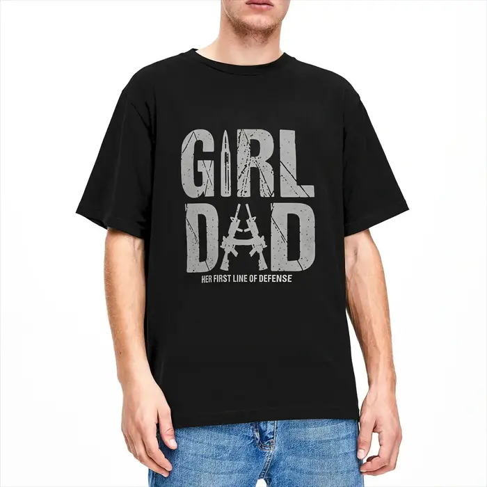T-shirt Grunt Style Girl Dad, esthétique estivale, 100% coton, à la mode, pour hommes, motifs variés