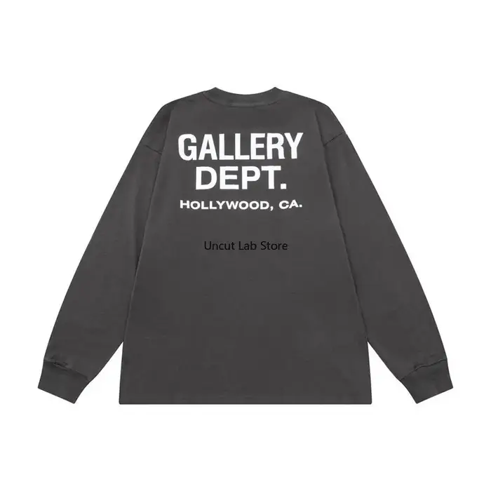 T-shirt à manches longues en coton avec imprimé lettres de la marque GALLERY DEPT High Street