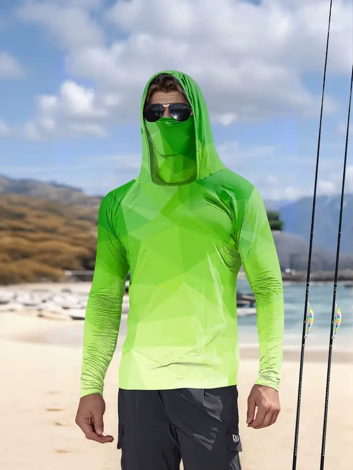 Sweat-shirt à capuche pour homme, manches longues, protection solaire, pour la pêche, la chasse, le 