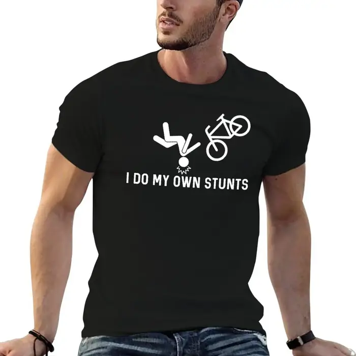 T-Shirt I Do My Own Stunts pour homme, t-shirts graphiques pour homme, T-Shirt en coton doux