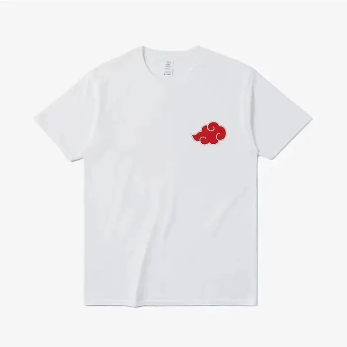 T-shirts pour hommes avec imprimé de symboles de nuages Akatsuki, anime japonais, streetwear, t-shir