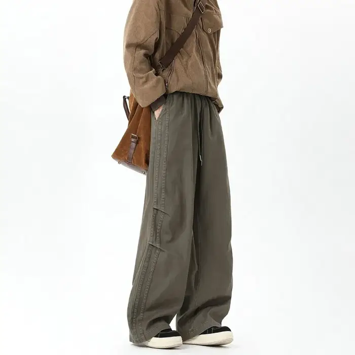 Pantalon décontracté à jambes droites