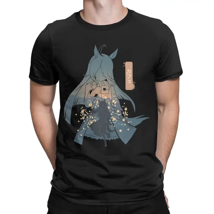 Manhattan Cafe Uma Musume Anime T-Shirts pour hommes