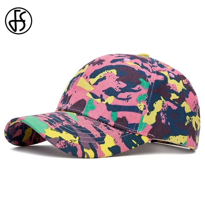 Casquette de baseball camouflage élégante et colorée FS pour hommes
