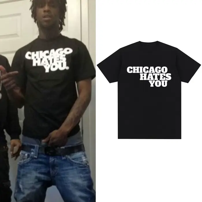 Rappeur chef Keef Chicago déteste vous même Style T-shirt hommes mode Hip Hop surdimensionné