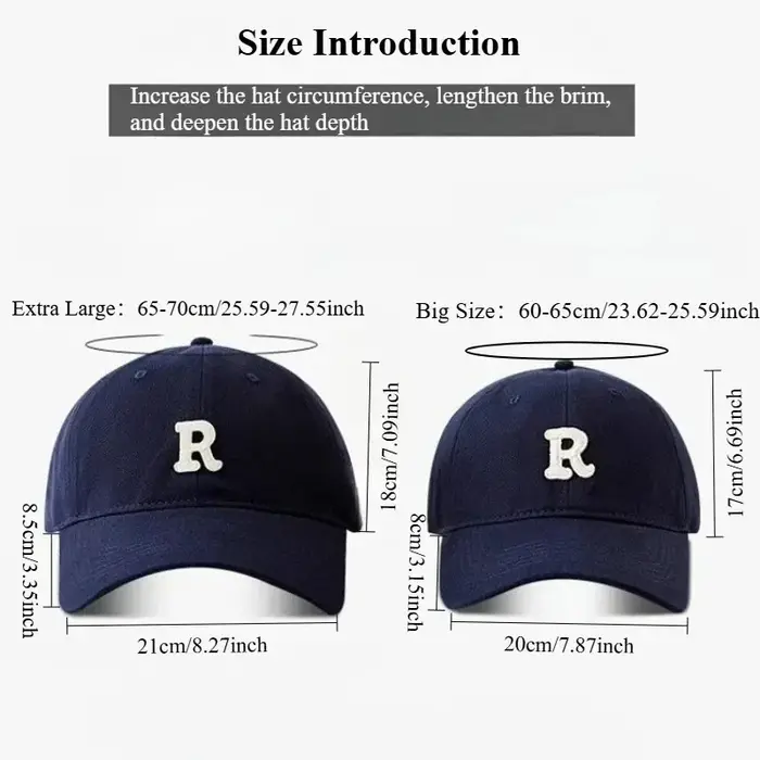Casquette de Baseball à grande tête pour hommes