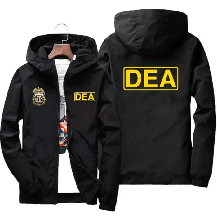 US DEA-Veste à Capuche Respirante pour Homme, Streetwear Confortable, Vêtements d'Extérieur, Couleur