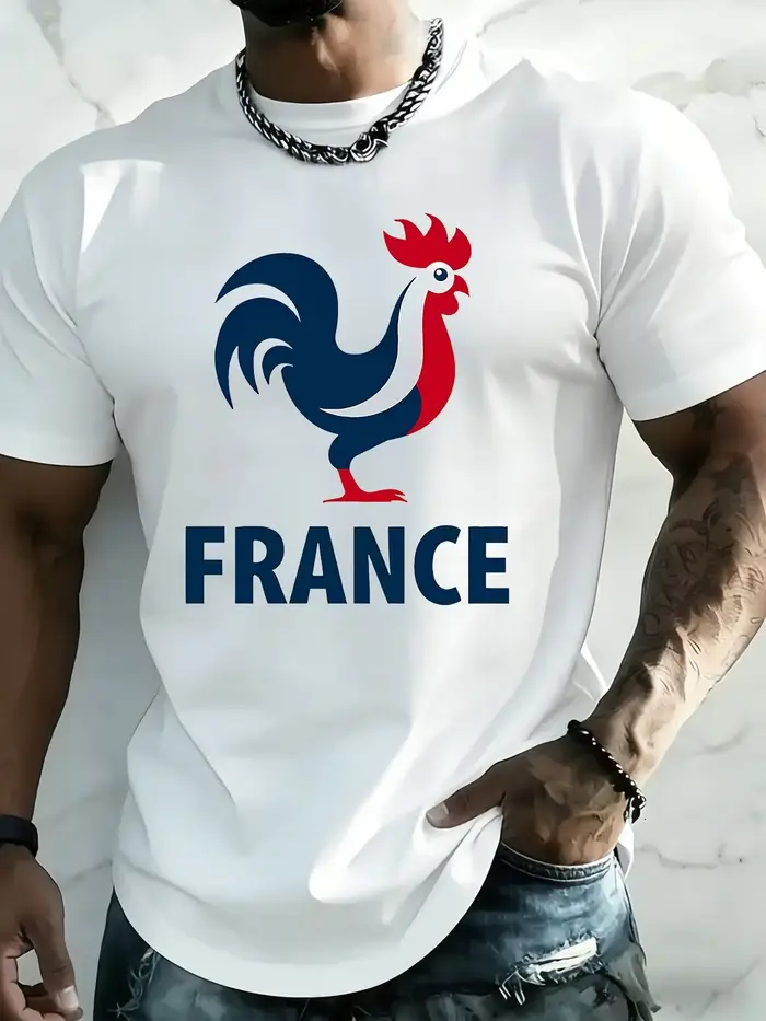 T-shirt pour homme avec motif humoristique et lettres, style streetwear décontracté, coupe oversize,