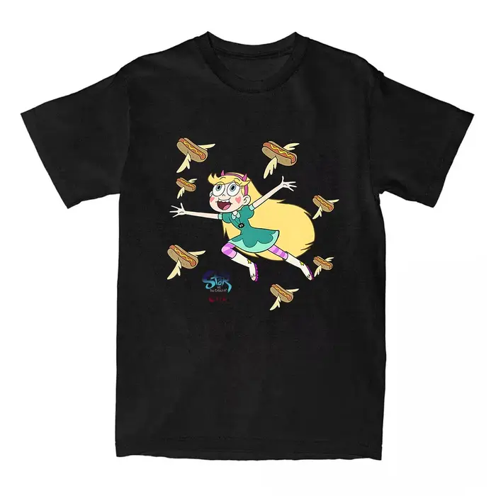 Étoile contre. Les Forces du mal T-shirt drôle dessin animé Anime graphique t-shirts coton à manches