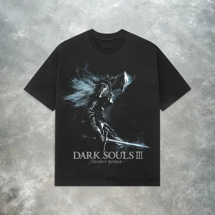 T-shirt Dark Souls 3 rétro Y2K Soulsborne, t-shirt de jeu vidéo, t-shirt d'été ample et respirant po