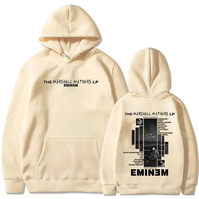 Rappeur Eminem 2000 Album graphique sweats à capuche hommes femmes vêtements Hip Hop mode surdimensionné manches longues