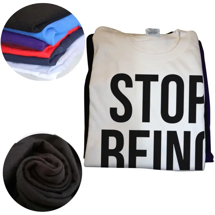 Arrêtez d'être pauvre imprimé homme t-shirts nouveauté de noël génial graphique Streetwear à manches courtes Style